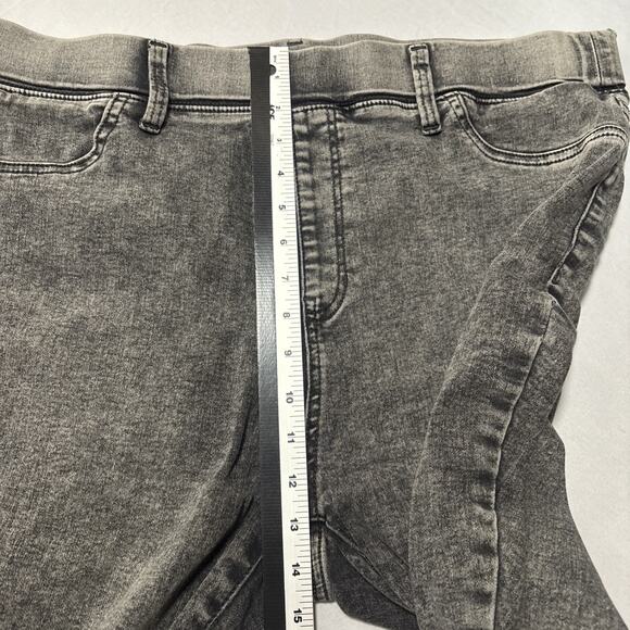 Terra & Sky Women's 1X Pull On Faded Black Capri Jeans Rocker Rockabilly Sexy - Picture 8 of 9